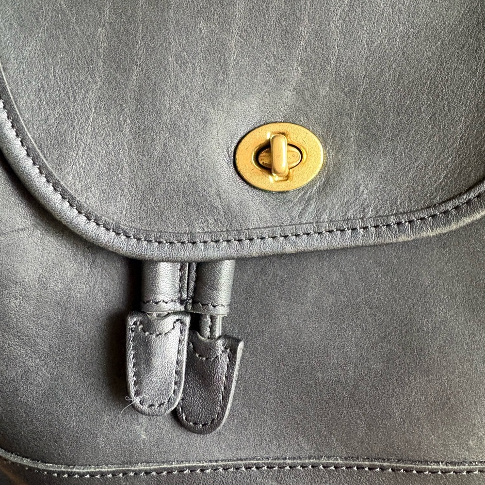 Coach Black Large Daypack - Style 9791 - Leather Backpack with Hang Tag - Picture 7 of 16
